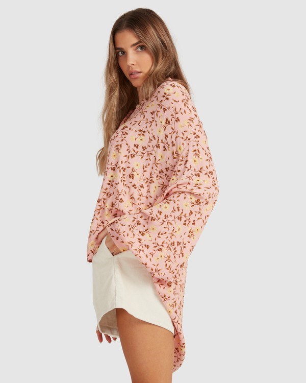 Billabong Shine On Eco Long Sleeve Blouse Růžové | PRYWIF-759