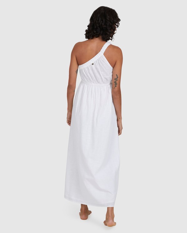 Billabong Shorebird Maxi One-Shoulder Šaty Bílé | ANHYVP-627