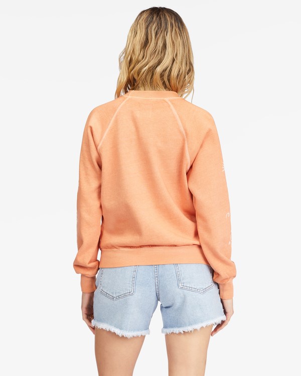 Billabong Shrunken Crew Pullover Sweatshirt Ginger | EPBWMX-053