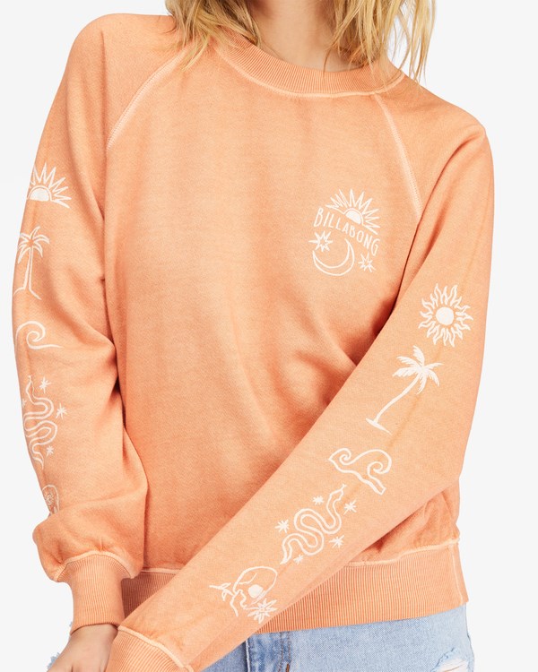 Billabong Shrunken Crew Pullover Sweatshirt Ginger | EPBWMX-053