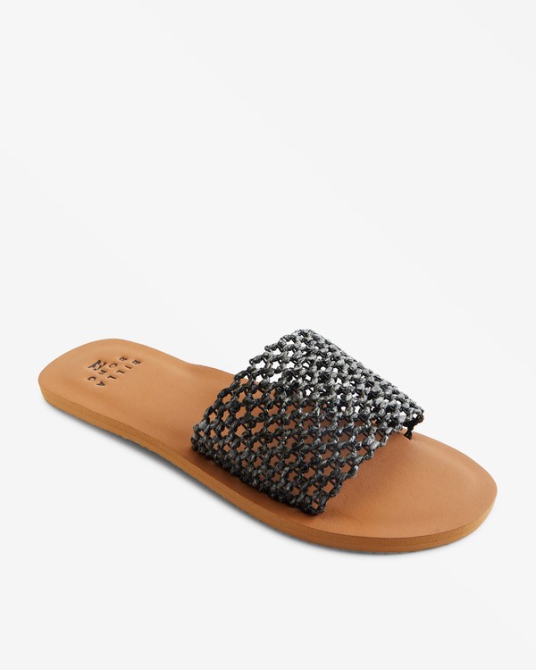 Billabong Siesta Single Páskové Pantofle Sandals Černé | DIZSYM-390