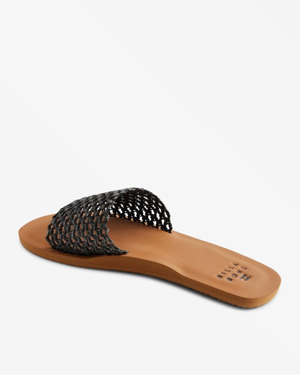 Billabong Siesta Single Páskové Pantofle Sandals Černé | DIZSYM-390