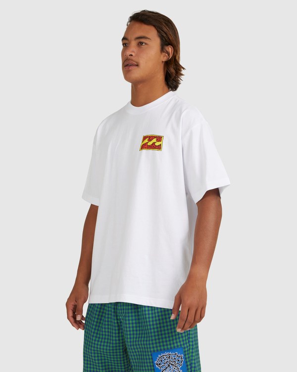 Billabong Skegss Box T-Shirt Bílé | ONCGDA-837