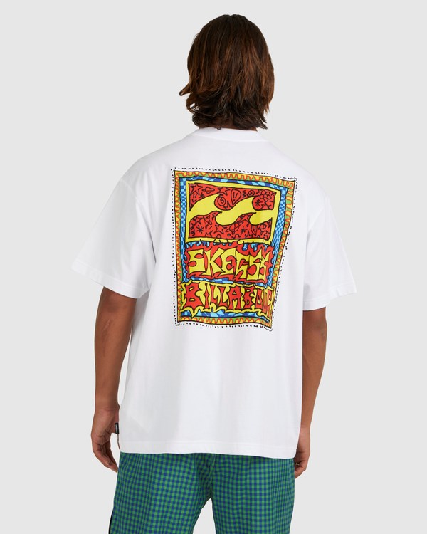 Billabong Skegss Box T-Shirt Bílé | ONCGDA-837