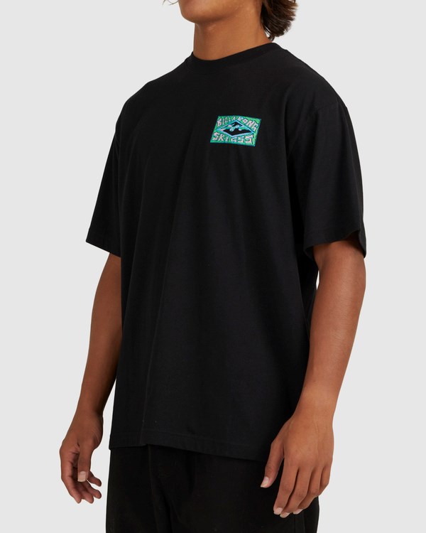 Billabong Skegss Green Goblin T-Shirt Černé | CDIQVU-872