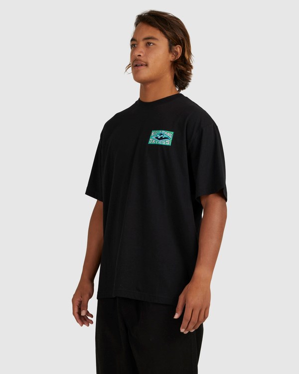 Billabong Skegss Green Goblin T-Shirt Černé | CDIQVU-872
