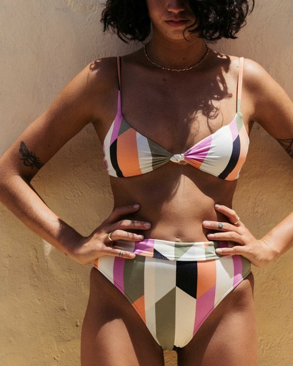 Billabong Slow Roller Rise Bikiny Bottoms Multi | OELHMV-204