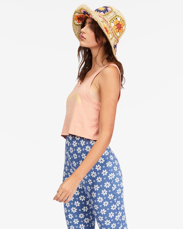 Billabong Smile At The Sun Tank Top Růžové | HGUFQW-234
