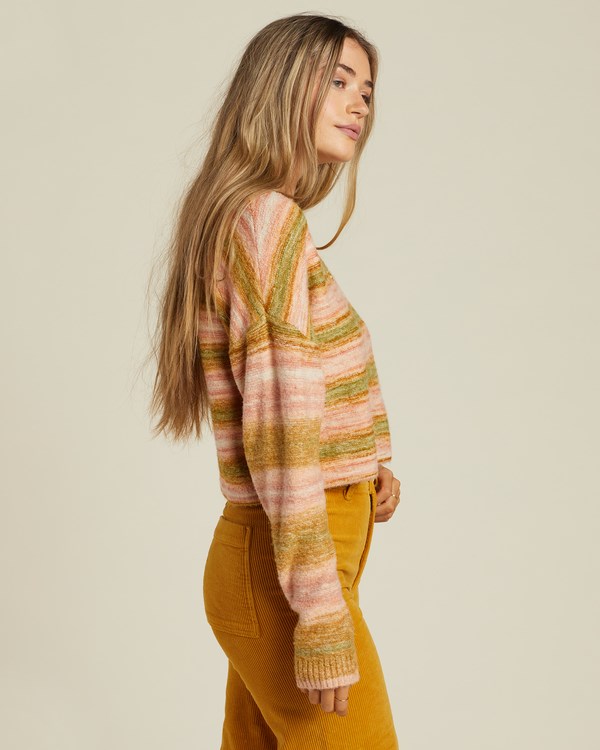 Billabong So Charmed Slightly Cropped Svetrové Warm Rays | BXWARP-826