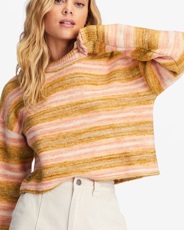 Billabong So Charmed Slightly Cropped Svetrové Warm Rays | BXWARP-826