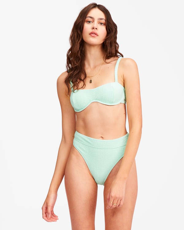 Billabong So Dazed Maui Rider High-Waisted Bikiny Bottoms Spearmint | ESGFTZ-796