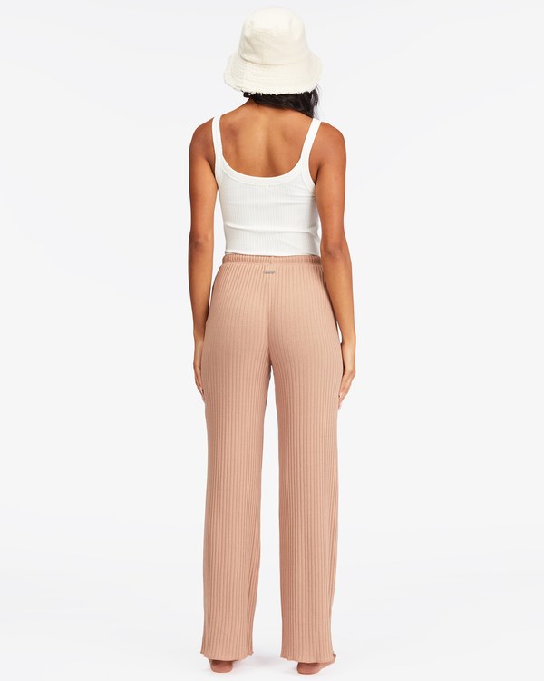 Billabong So Easy Elastic-Pasem Knit Pants Pretty Putty | BZMYVE-051
