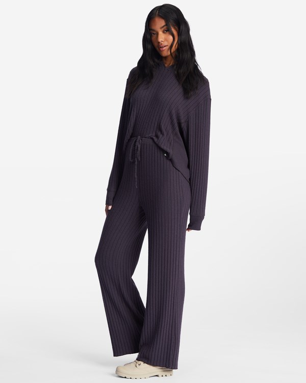 Billabong So Easy Elastic-Pasem Knit Pants Černé | OFVSMK-635
