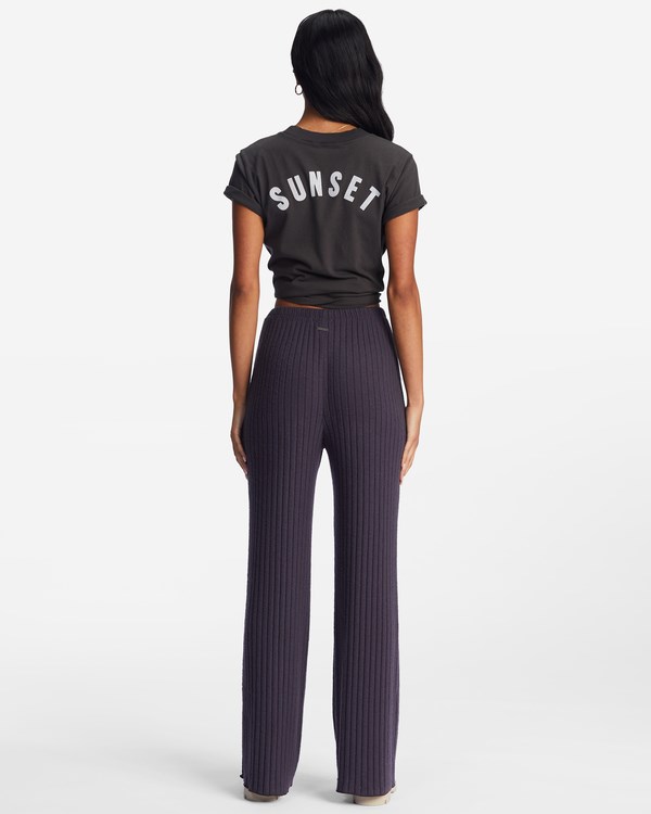 Billabong So Easy Elastic-Pasem Knit Pants Černé | OFVSMK-635
