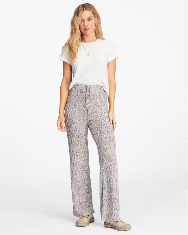 Billabong So Easy High-Waisted Široké-Leg Knit Pants Multi | JIVMRW-958