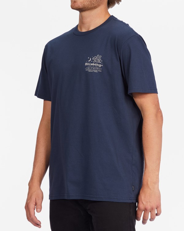 Billabong Social Club Krátké Sleeve T-Shirt Denim | ANVDFL-497