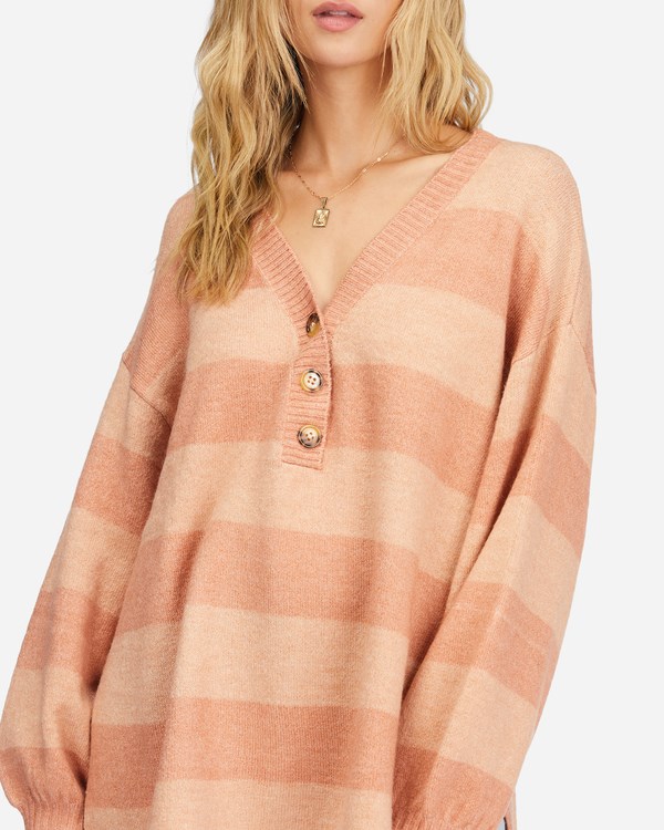 Billabong Sol Chasing Tunic Svetrové Ginger | MOUNWZ-651