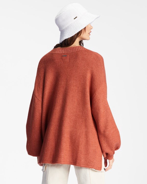 Billabong Sol Chasing Tunic Svetrové Čokolády | QRMIOB-534