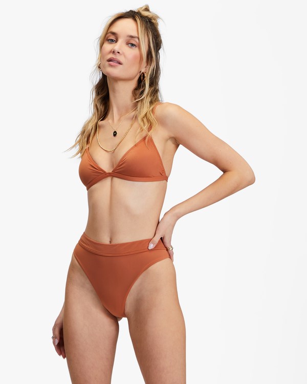 Billabong Sol Searcher Ceci Triangle Bikiny Top Bronze | ZOCBWQ-574