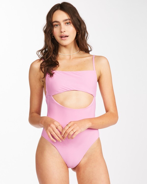 Billabong Sol Searcher Cut-Out One Piece Swimsuit Růžové | VQNZXC-210