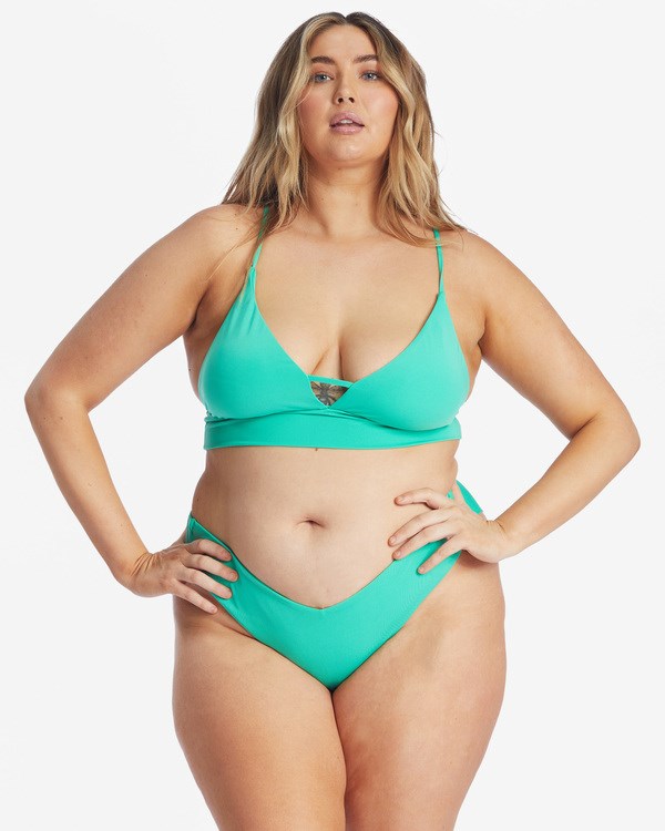 Billabong Sol Searcher Fiji Bikiny Bottoms Zelene | XPTOFM-204