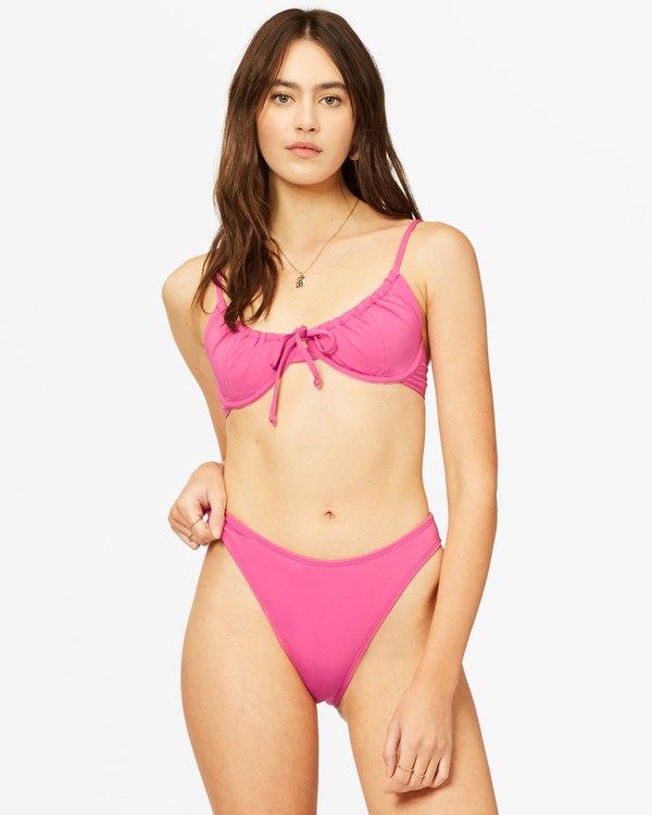 Billabong Sol Searcher Havana Skimpy Bikiny Bottoms Dahlia | UBGLYT-407