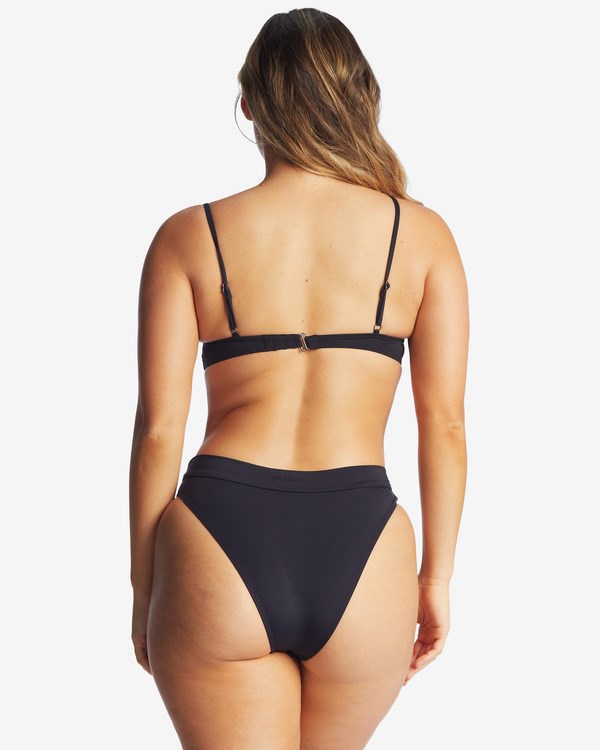 Billabong Sol Searcher Maui Rider Bikiny Bottoms Černé | AQWVKD-061