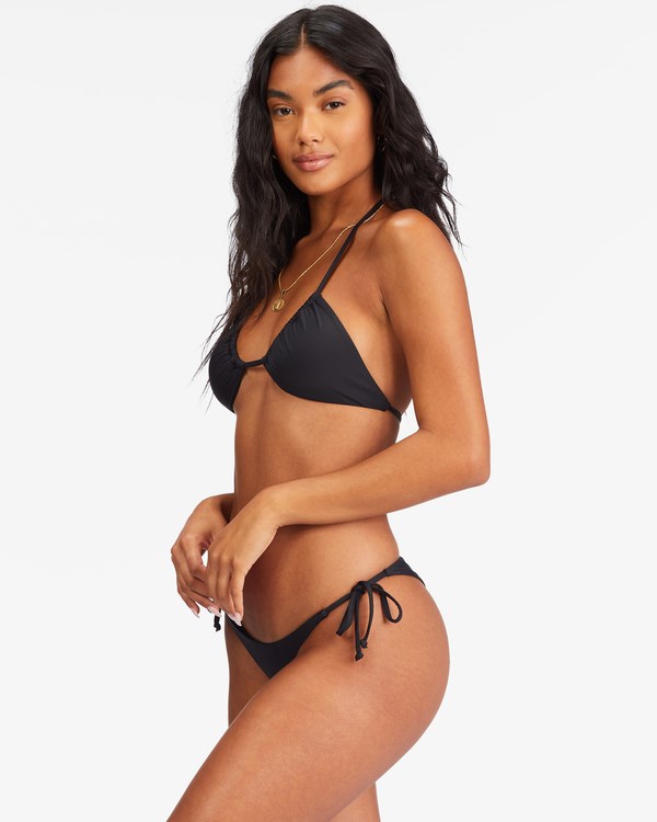 Billabong Sol Searcher Multi-Way Triangle Bikiny Top Černé | PGHDLR-842