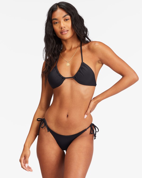 Billabong Sol Searcher Multi-Way Triangle Bikiny Top Černé | PGHDLR-842