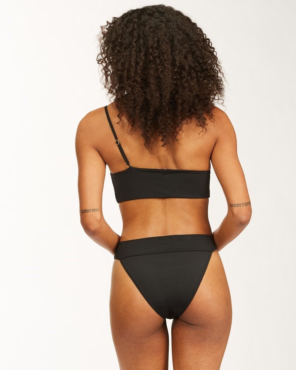 Billabong Sol Searcher One Shoulder Bikiny Top Černé | VOWUTY-395