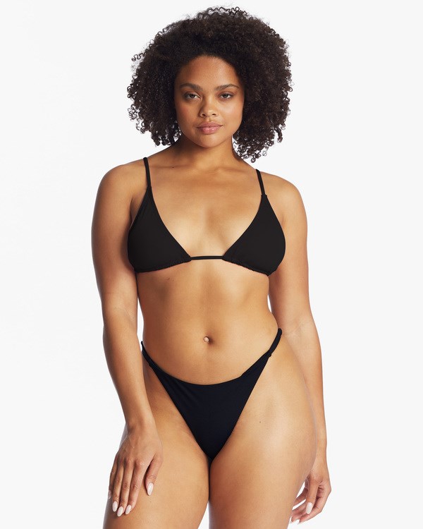 Billabong Sol Searcher Pantofle Vysoké Triangle Bikiny Top Černé | QOUHYD-253