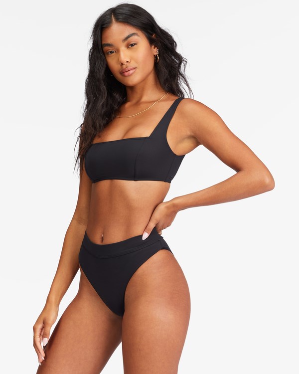 Billabong Sol Searcher Seamed Tank Bralette Bikiny Top Černé | ZJMQRI-682