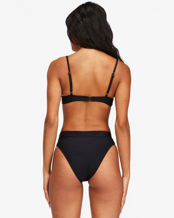 Billabong Sol Searcher Square Bralette Bikiny Top Černé | FIQDYG-514