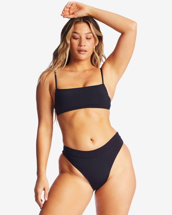 Billabong Sol Searcher Square Bralette Bikiny Top Černé | FIQDYG-514