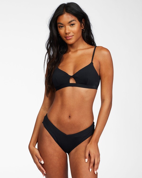 Billabong Sol Searcher Twist Bikiny Top Černé | GYPBOM-460