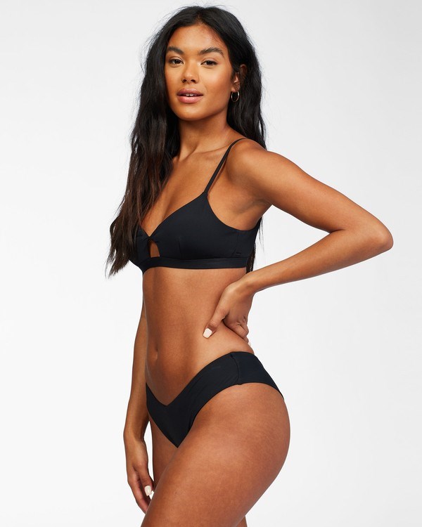 Billabong Sol Searcher Twist Bikiny Top Černé | GYPBOM-460