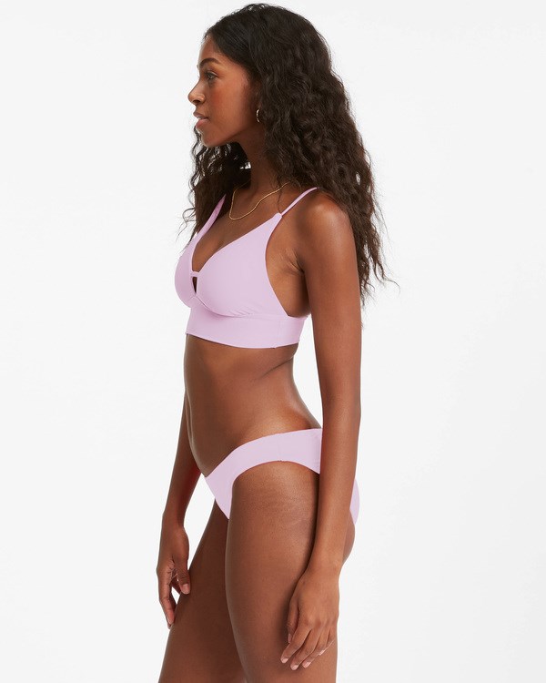 Billabong Sol Searcher V-Neck Cami Bikiny Top Blush Crush | BXLQNV-467