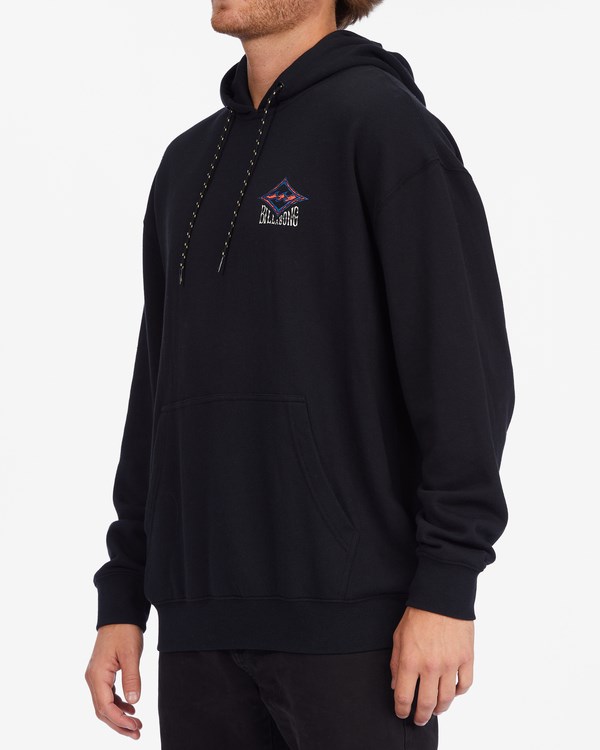 Billabong Sons Of Fun Organic Pullover Hoodie Phantom | KBUHXF-154