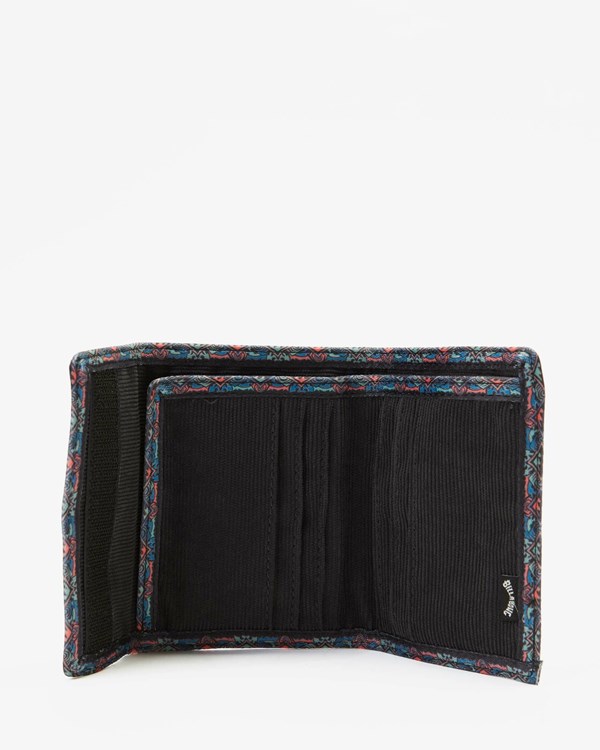 Billabong Sons Of Fun Tri-Fold Wallet Černé | RMHBYU-254