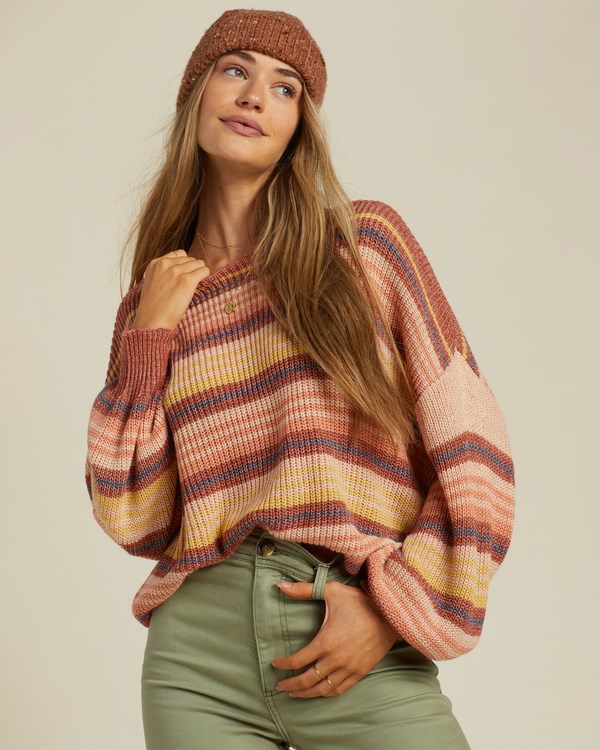 Billabong Spaced Out Pullover Svetrové Canyon Sunset | RSXIEU-794