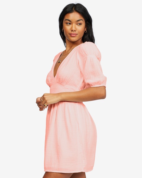 Billabong Spellbound Mini Šaty Peachy Daze | PXRQZF-420