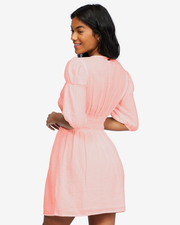 Billabong Spellbound Mini Šaty Peachy Daze | PXRQZF-420