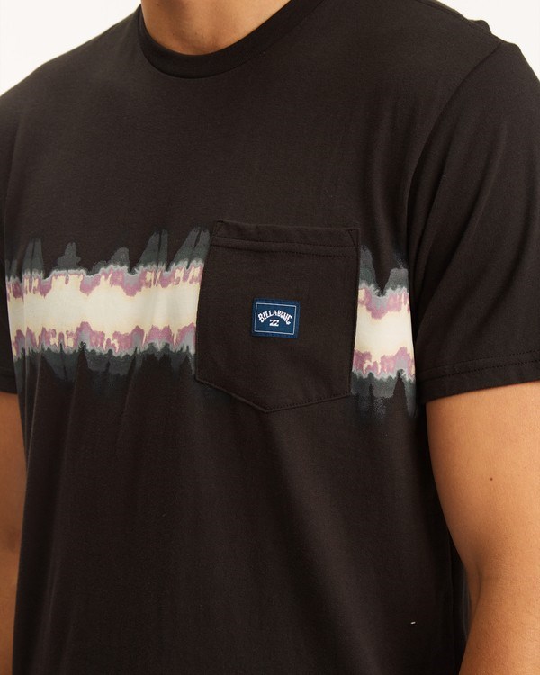 Billabong Spinner Pocket T-Shirt Černé | UOZYTG-172