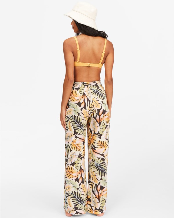 Billabong Split Spirit Floral Pants Černé | CNJUDQ-456