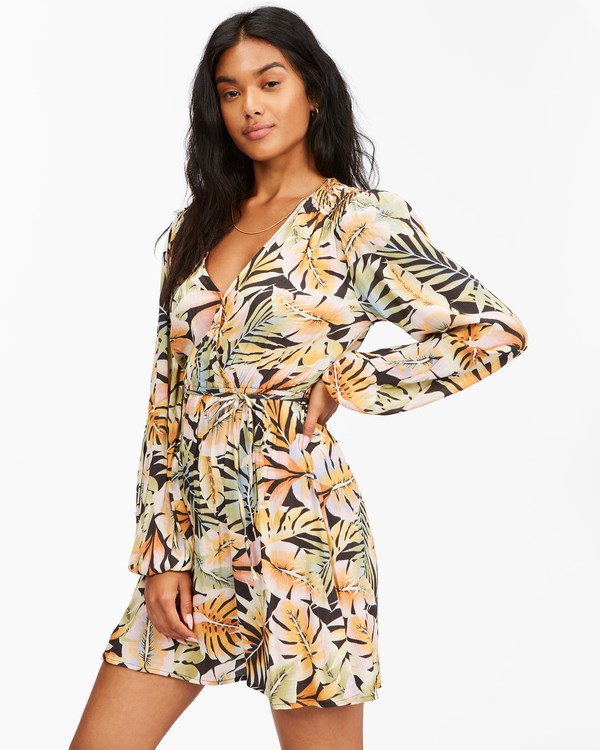 Billabong Spring Romance Mini Wrap Šaty Černé | JAXUZL-760