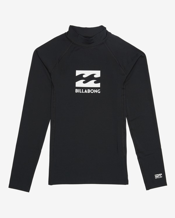 Billabong Stack Wave Long Sleeve Surf Tee Černé | FWRZHA-189