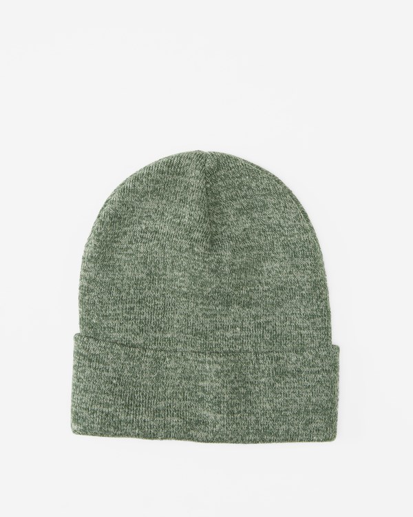 Billabong Stacked Heather Beanie Evergreen | QVILCE-521