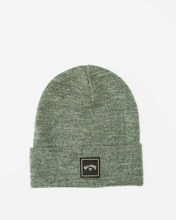 Billabong Stacked Heather Beanie Evergreen | QVILCE-521