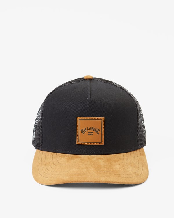 Billabong Stacked Trucker Hat Black/Tan | GUZLXJ-831