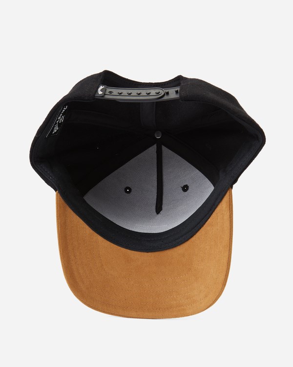 Billabong Stacked Up Snapback Hat Black/Tan | YBSZLU-473
